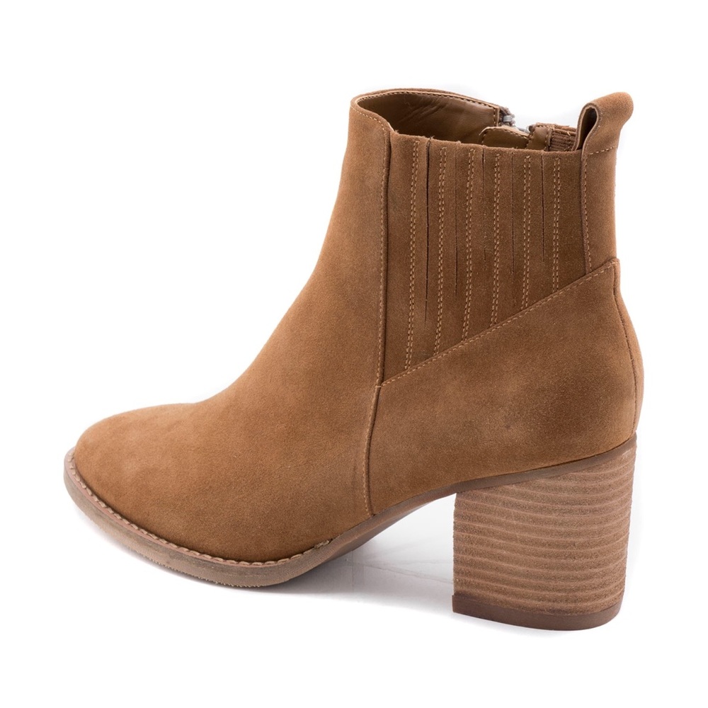 Blondo Noa Waterproof Booties Camel Suede - Picture 3 of 8